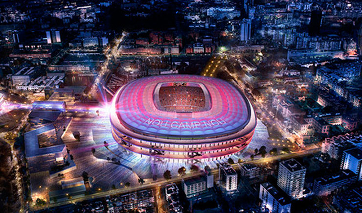 Presentation Nou Camp Nou stadium