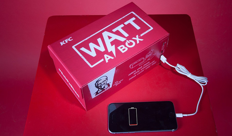 KFC’s New Box of Chicken Charges Your Phone While You Eat