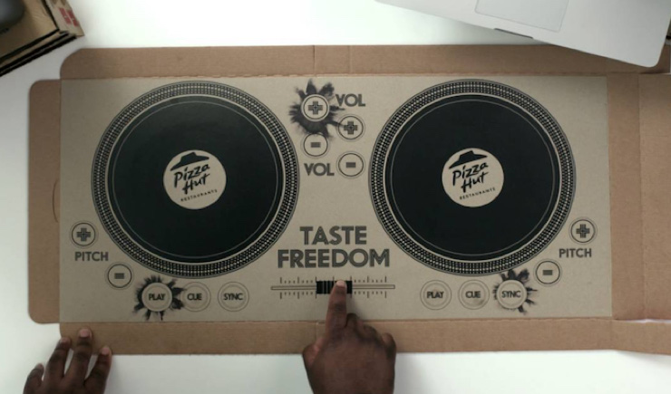 Pizza Hut Restaurants introduces the world’s first playable DJ pizza box
