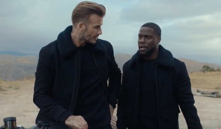Watch This Funny Road Trip With David Beckham and Kevin Hart For H&M