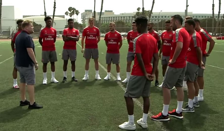 James Corden Takes Over as Coach of Arsenal F.C.