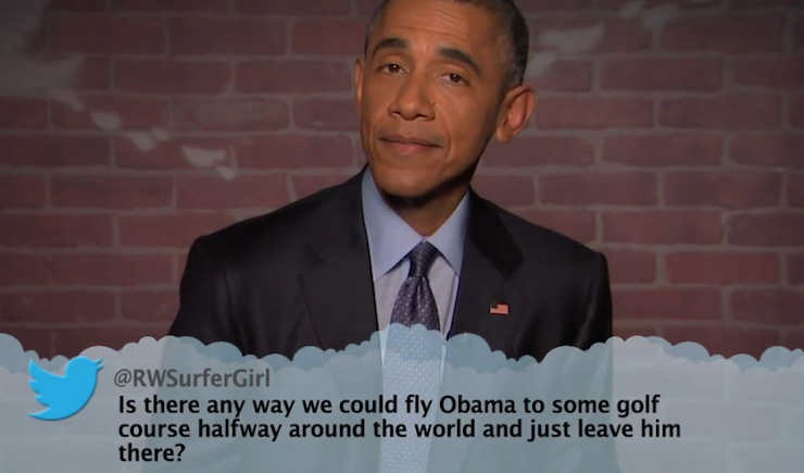 President Obama Destroys Donald Trump as He Reads His “Mean Tweets”