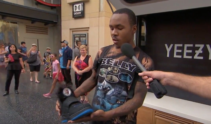 Jimmy Kimmel Unveils the New “YEEZY Boost 2000” on the Streets of LA