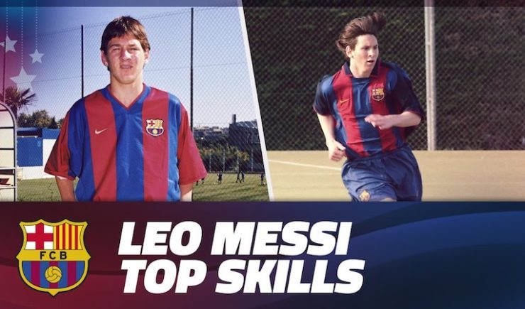 Leo Messi top skills during His Barça Youth Academy