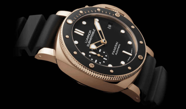 Panerai Presents the New Luminor Submersible 1950 3 Days Automatic Oro Rosso