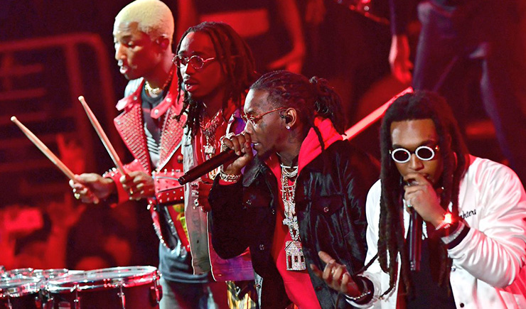 Migos & N.E.R.D. Unite at NBA All-Star Halftime Show